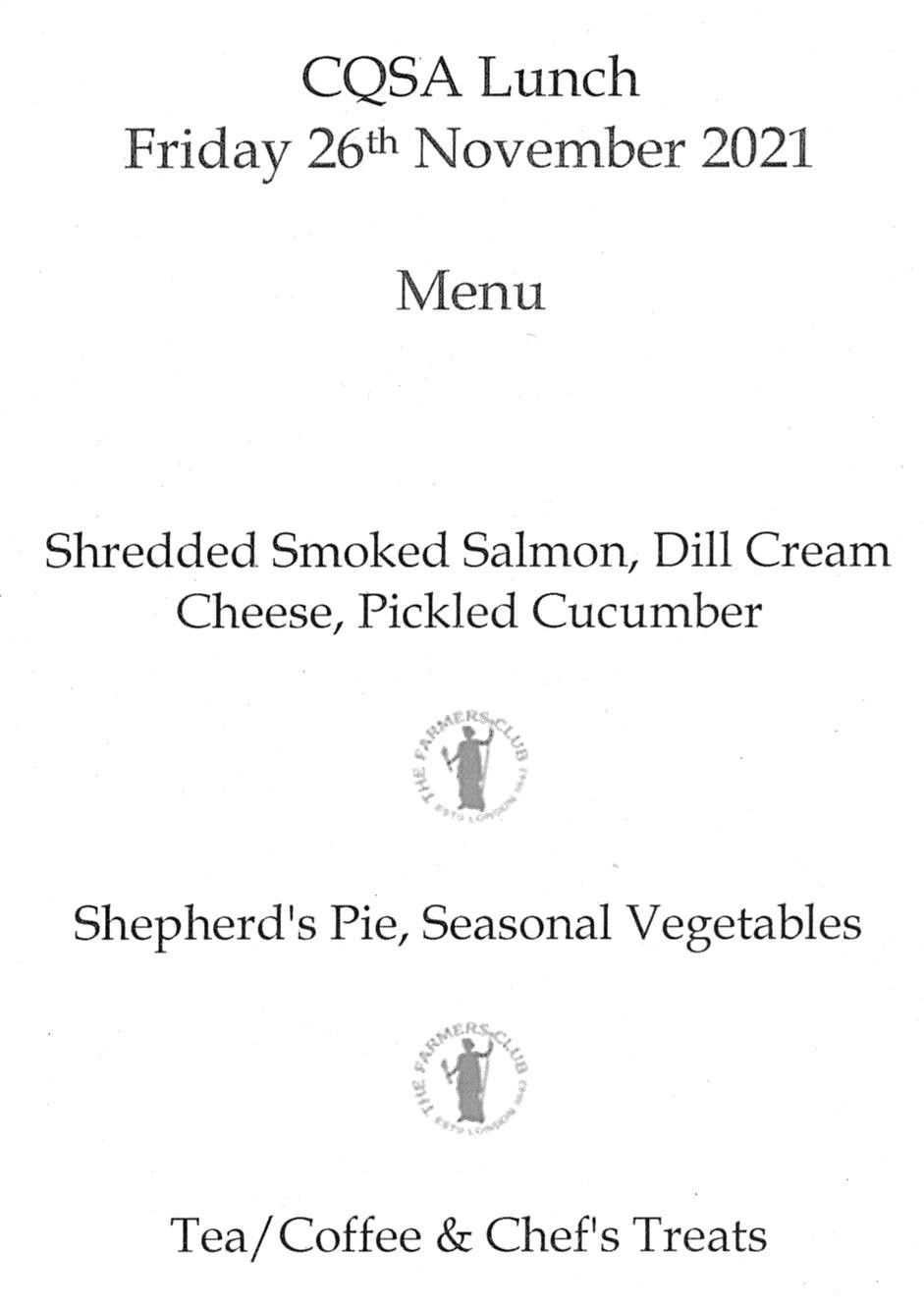 Typical Lunch Menu